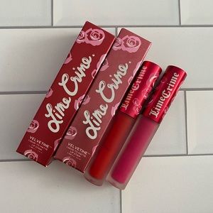 Lime Crime Red Velvet & Pink Velvet Used